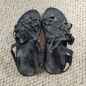 Chaco ZX/2 Dual Adjustable Straps Classic Sandal Black WhotrAthletic Women 8 EUC